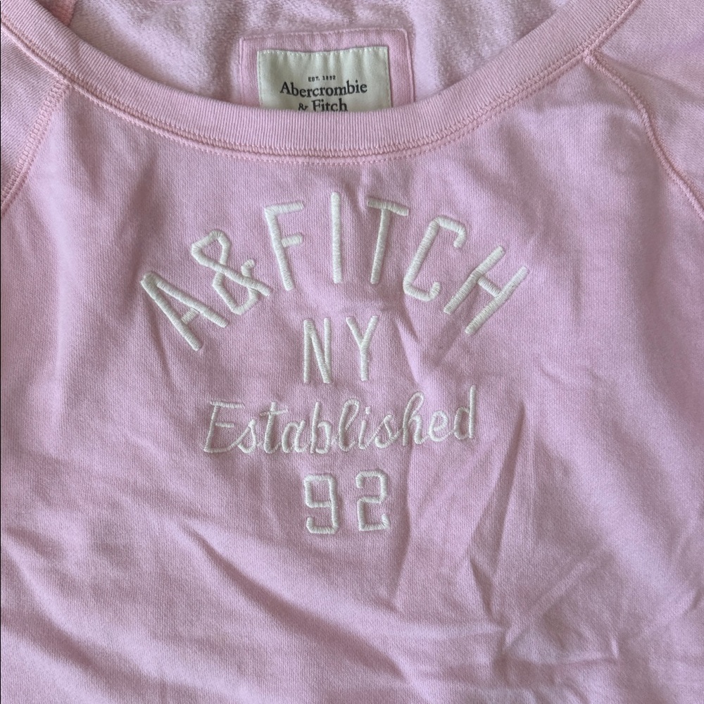 Abercrombie & Fitch Light Pink Pullover - Picture 2 of 5